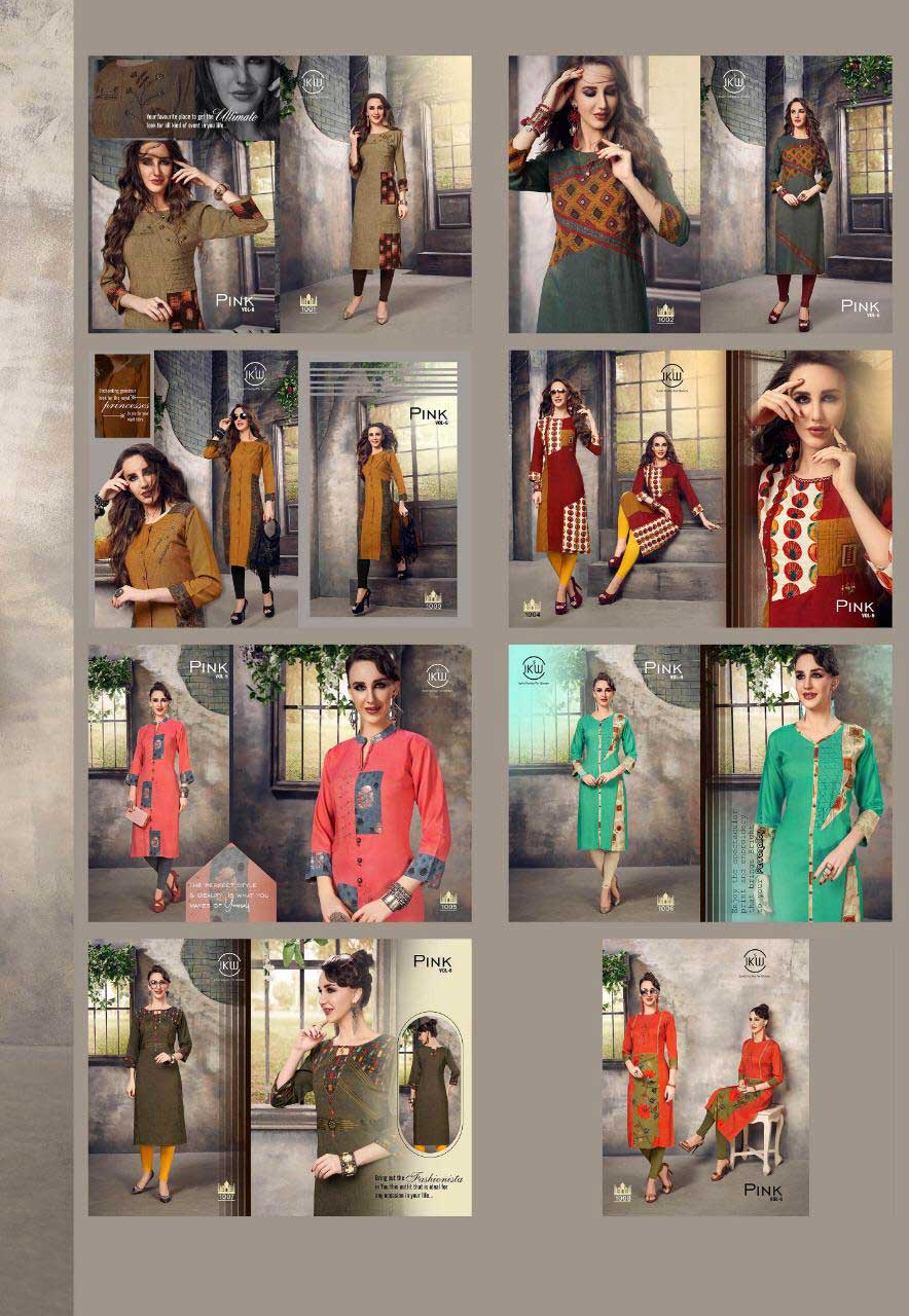 Pink Vol-6 IKW Designs Straight Kurti Wholesaler Surata Pink Vol-6 IKW Designs Straight Kurti Wholesaler Surata
